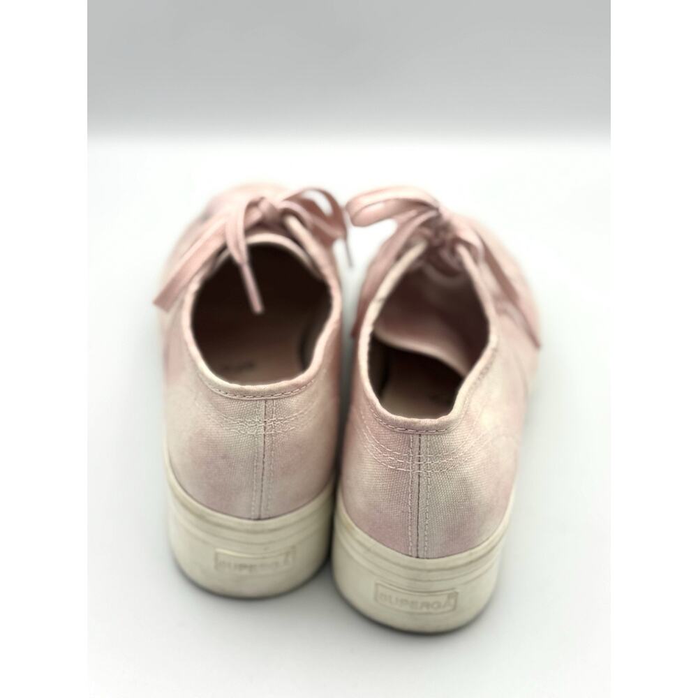 Superga 2790 Platform Sneakers Pink Tye Dye Women's Shoes Size 7.5 - Picture 4 of 6